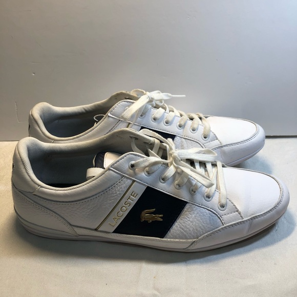 Lacoste Chaymon Sneaker Size 11 Men’s White/Navy/Gold - Picture 15 of 16